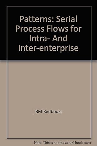 patterns serial process flows for intra and inter enterprise 1st edition ibm redbooks 0738491276,