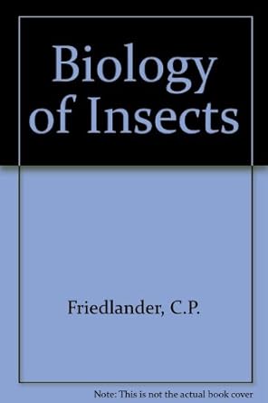 biology of insects 1st edition c p friedlander 0091254213, 978-0091254216