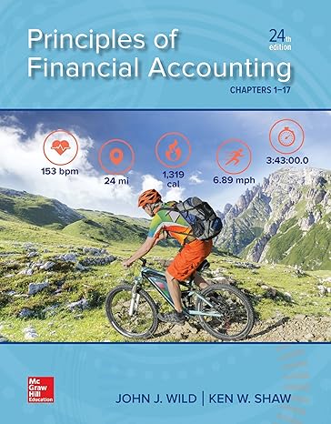 principles of financial accounting chapters 1 17 24th edition john wild ,ken shaw 9781260158618