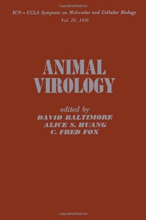 animal virology 1st edition david baltimore 0120773503, 978-0120773503