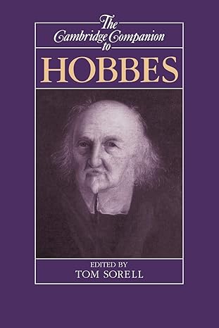 the cambridge companion to hobbes 1st edition tom sorell 0521422442, 978-0521422444