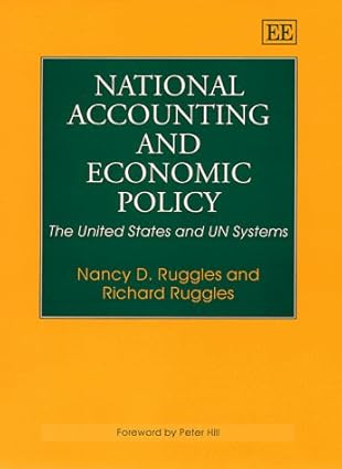 national accounting and economic policy the united states and un systems 1st edition nancy d ruggles ,richard
