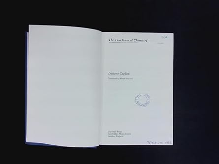 the two faces of chemistry 1st edition luciano caglioti 0262030888, 978-0262030885