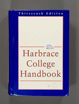 harbrace college handbook with 1998 mla style manual updates 1st edition john c hodges ,winifred bryan horner