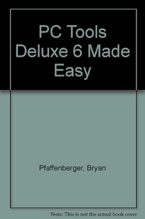 pc tools deluxe 6 made easy 1st edition bryan pfaffenberger 0078816955, 978-0078816956