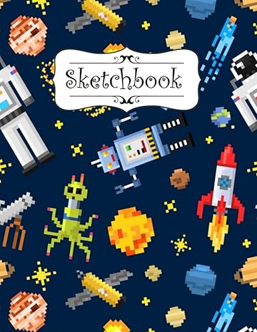 sketchbook lovely robot blank white pages for painting drawing writing sketching and doodling 120 pages size