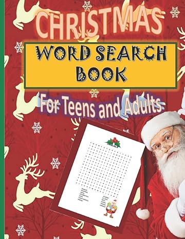 christmas word search book holiday fun with puzzles for adults and teens 1st edition andrea clarke pratt