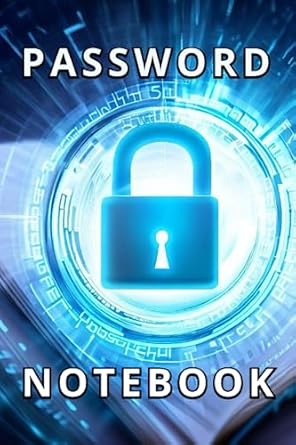 password notebook with alphabet tabs pocket password organizer 130 pages by 520 credential spaces 6 x 9