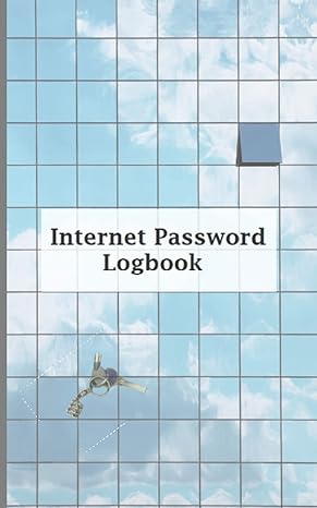 internet password logbook a journal and logbook to protect usernames and passwords login and private