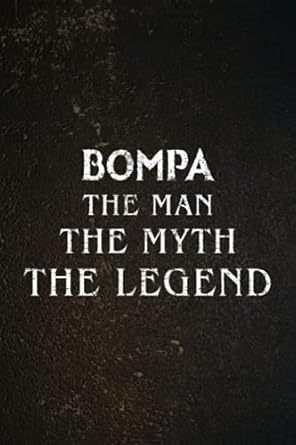 password book mens bompa graphic gift the man the myth the legend premium family christmas gifts 2022