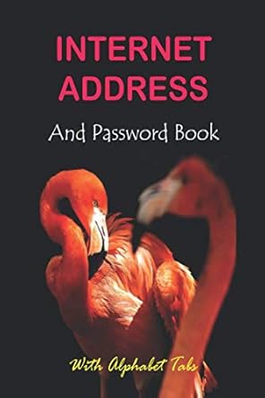 internet address and password book with alphabet tabs record website username password question note home
