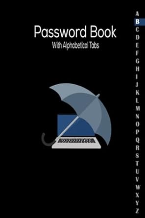 password book with alphabetical tabs internet password organizer with a z tabs 1st edition ja bchk b0c7j9phyv