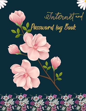 password log book personal password and internet login and web addresses usernames email organizer details