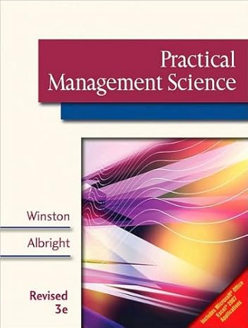 by wayne l winston by s christian albright practical management science revised 3rd edition hardcover 2008