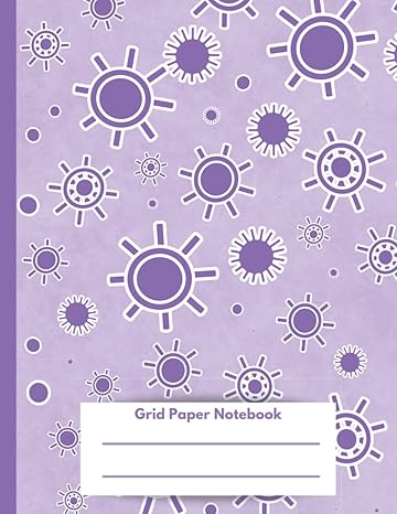 grid paper notebook purple graph ruled notebook for designers engineers math and science students 8 5 x11 150