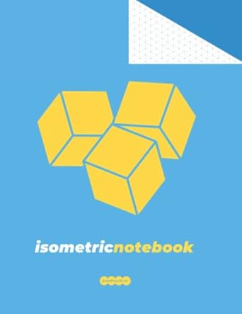 isometric notebook drafting suitable for math students or architects and designers drawing for engineering