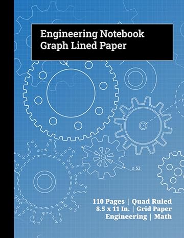 engineering notebook graph lined paper 110 pages quad ruled 8 5 x 11 in grid paper engineering math 1st