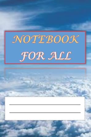 notebook for all 120 paged blank wide ruled lined paper journal/holiday notebook sky design soft cover book/