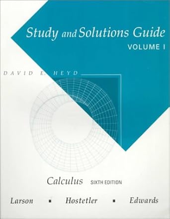 study and solutions guide for calculus vol 1 study guide edition ron larson 0395887674, 978-0395887677