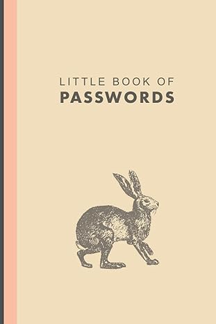 little book of passwords notebook password log book organiser with email username website alphabet index home