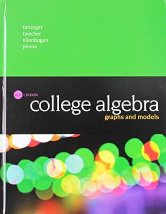 college algebra graphs and models + mylab math with pearson etext and video notebook access card package 6th