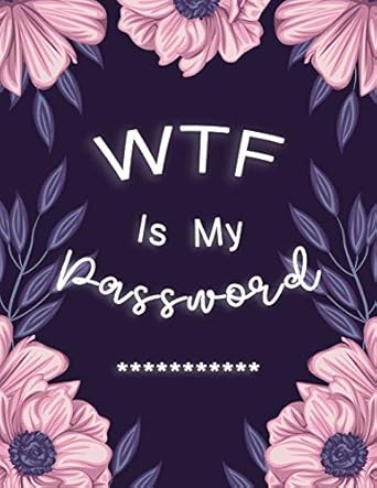 wtf is my password password log book and internet password alphabetical tab large size organizer journal with