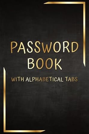 gifts for men who want nothing internet password book with alphabetical tabs for writing websites logins and