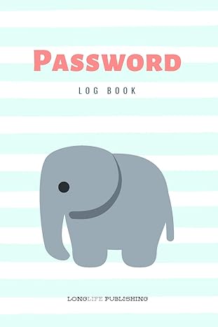 password log book organizer with alphabetical tabs elephant password journal 1st edition longlife publishing