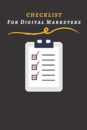 checklist for digital marketers to do list notebook for dropshippers and digital sellers 1st edition phoresia