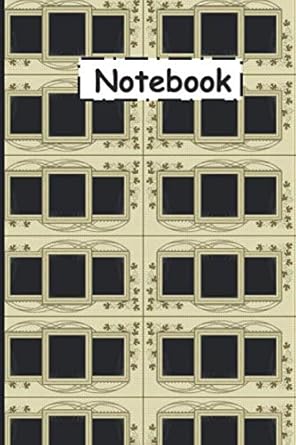 notebook abstract frame themed beautiful cover college ruled notebook for kids boys girls students gift home