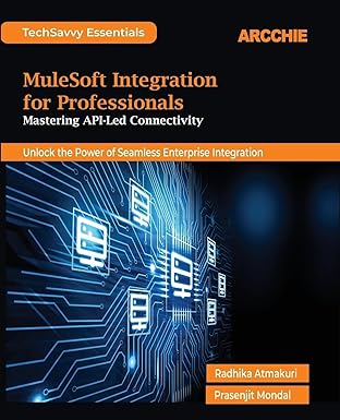 mulesoft integration for professionals mastering api led connectivity 1st edition radhika atmakuri ,prasenjit