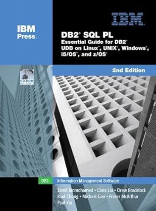 db2 sql pl essential guide for db2 ubd on linux unix windows i5/os and z/os 1st edition clara liu ,drew