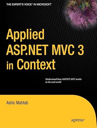 applied asp net mvc 3 in context 1st edition ashic mahtab 1430234016, 978-1430234012