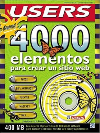 4000 elementos para crear un sitio web en cd rom users especial en espanol for english and spanish users 1st
