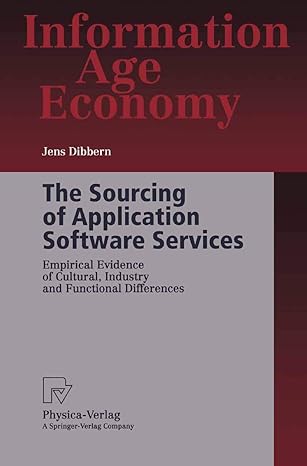 the sourcing of application software services empirical evidence of cultural industry and functional