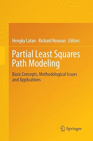 partial least squares path modeling basic concepts methodological issues and applications 1st edition hengky