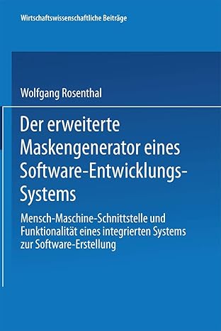 der erweiterte maskengenerator eines software entwicklungs systems mensch maschine schnittstelle und