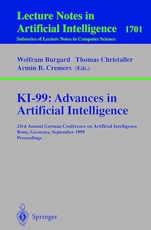ki 99 advances in artificial intelligence 23rd annual german conference on artificial intelligence bonn