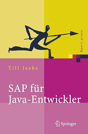 sap fa 1/4r java entwickler konzepte schnittstellen technologien 1st edition till jeske 3540237879,