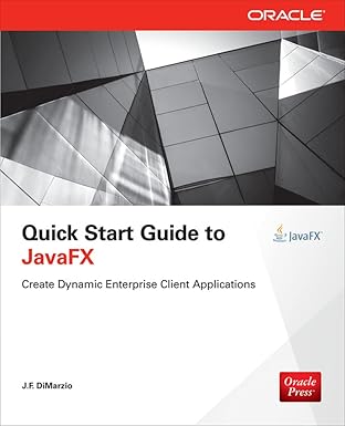 quick start guide to javafx 1st edition j f dimarzio 0071808965, 978-0071808965