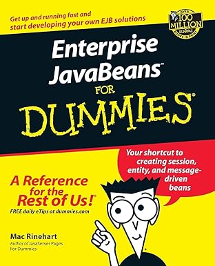 enterprise javabeans for dummies 1st edition mac rinehart 0764516469, 978-0764516467