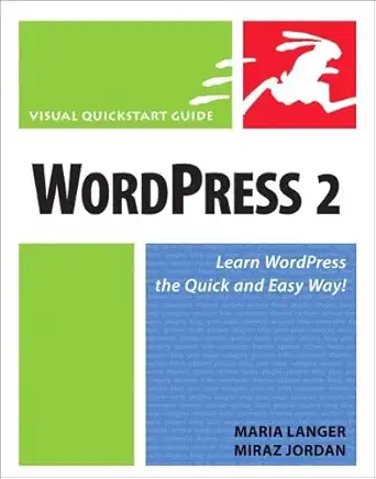 wordpress 2 1st edition maria langer ,miraz jordan 0321450191, 978-0321450197