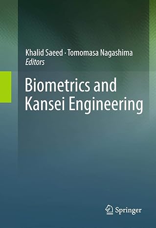biometrics and kansei engineering 1st edition khalid saeed ,tomomasa nagashima 146145607x, 978-1461456070