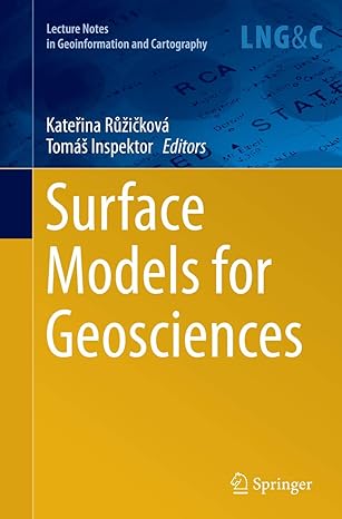 surface models for geosciences 1st edition katea ina ra a 3/4ia kova ,toma a inspektor 3319384759,