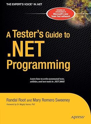 a testers guide to net programming 1st edition joe sweeney ,randal root 1484220145, 978-1484220146