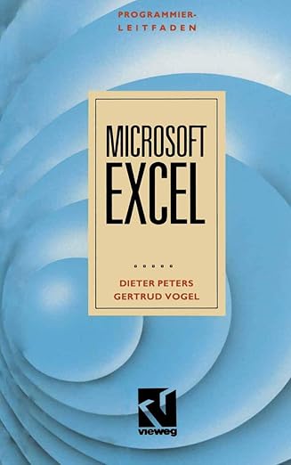 programmierleitfaden microsoft excel version 2 10 1st edition dieter peters 3528047542, 978-3528047542