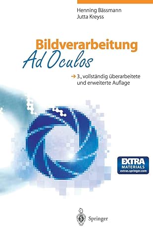 bildverarbeitung ad oculos 1st edition henning ba ssmann ,jutta kreyss 3540636498, 978-3540636496