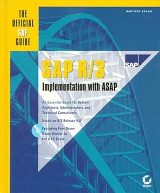 sap r/3 implementation with asap the official sap guide 1st edition hartwig brand 0782124275, 978-0782124279