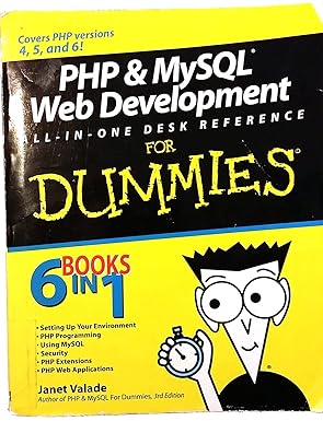 php and mysql web development all in one desk reference for dummies 1st edition janet valade 0470167777,