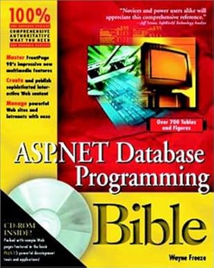 asp net database programming bible 1st edition wayne s freeze 0764548034, 978-0764548031